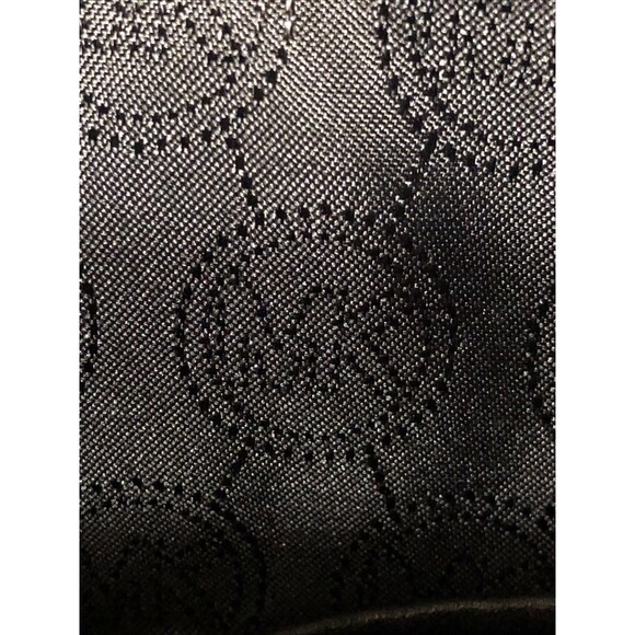 Michael Kors Handbag Shoulder Bag Tote Hobo Black Leather Gold Chain Straps - Picture 6 of 16